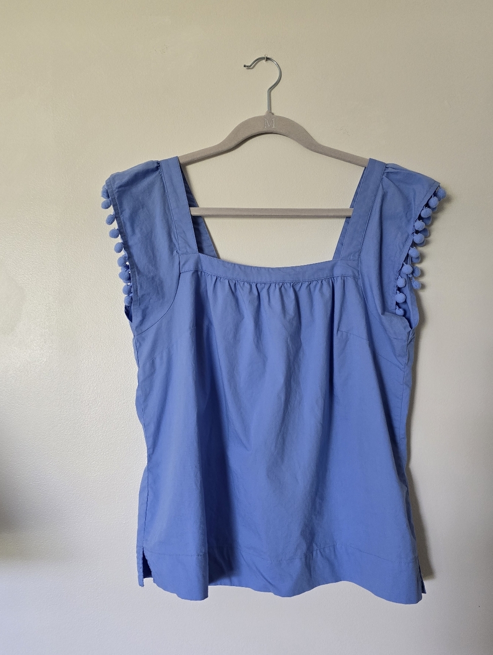 J. Crew Size 4 Womens Blue Sleeveless Cotton Top